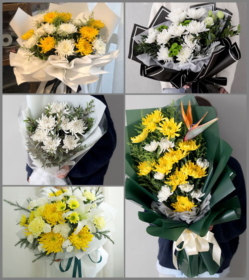 广东梅州市丰顺县潭江镇降福村白事花束代送